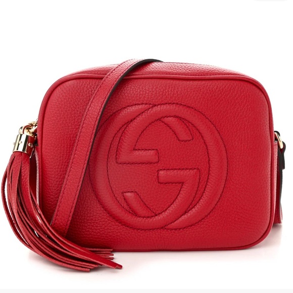 Gucci Handbags - Gucci Soho disco red crossbody bag